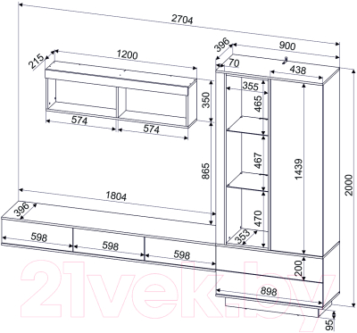 Горка Интерлиния Quartz-10 с подсветкой
