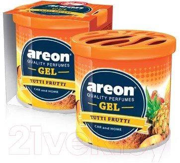 Ароматизатор автомобильный Areon Gel Tutti Frutti / GCK08