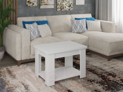 Стол-трансформер Премиум СЖ-17 раскладной (белый текстурный)