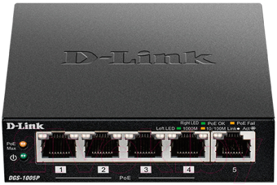 Коммутатор D-Link DGS-1005P - фото