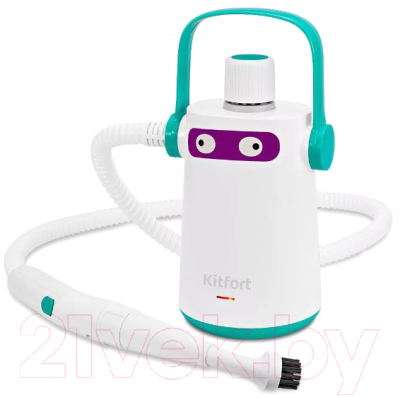 Пароочиститель Kitfort KT-9109-3 (белый/бирюзовый) - фото
