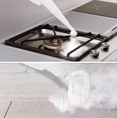 Пароочиститель Kitfort KT-9109-3 (белый/бирюзовый)