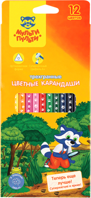 Набор цветных карандашей Мульти-пульти Енот-следопыт / CP_20537 - фото