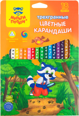 Набор цветных карандашей Мульти-пульти Енот-следопыт / CP_20539 - фото