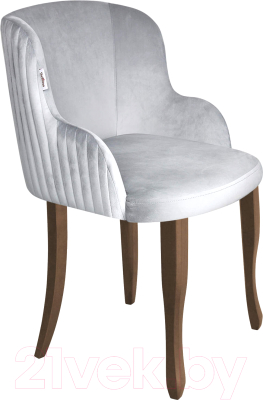 Стул Sheffilton SHT-ST39-1/S122 (серое облако/темный орех/черный муар) - фото