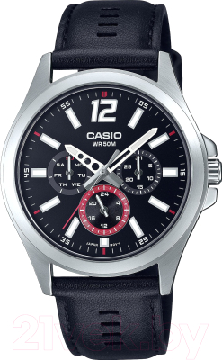 Часы наручные мужские Casio MTP-E350L-1B - фото
