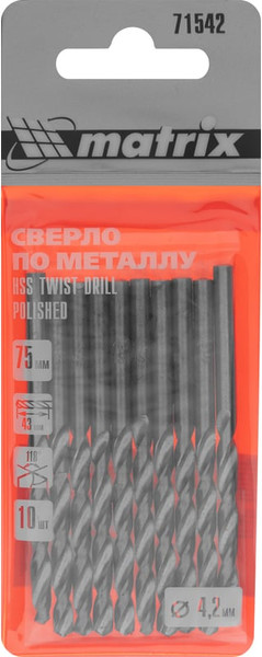 Набор сверл Matrix 71542