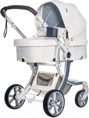Детская универсальная коляска Aimile Original Autumn 2 в 1 / АА-5 (молочный) - фото