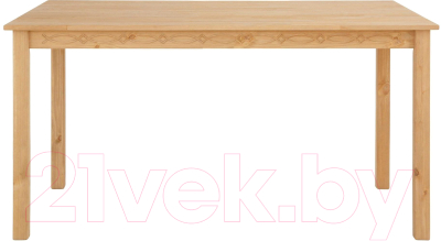 Обеденный стол Dipriz Indra 120 / Д.60019.2 (без вставки/бейц/масло) - фото