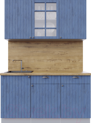 Готовая кухня Интерлиния Берес 1.5А - фото