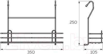 Полка для специй на рейлинг Lemax LE 530 AB