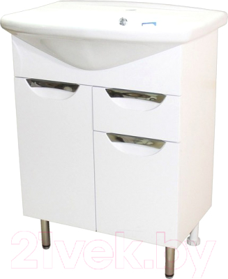 Тумба с умывальником СанитаМебель Камелия-65 Д3 + Новая Грань - фото