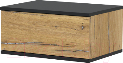 Комплект мебели для спальни Интерлиния Quartz-14 (дуб нокс/черный)