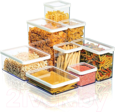 Емкость для хранения Rotho Loft Premium / 1160790000 (прозрачный/белый)