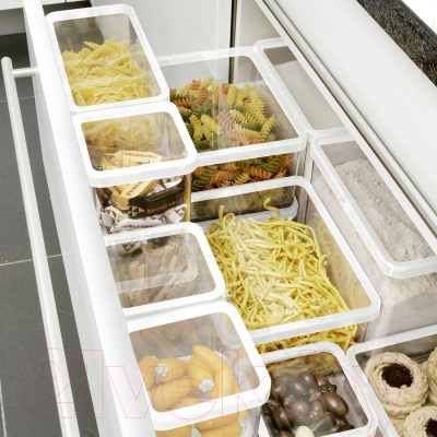 Емкость для хранения Rotho Loft Premium / 1160790000 (прозрачный/белый)