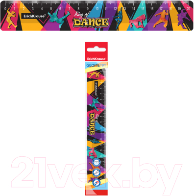 Линейка Erich Krause King Of Dance / 58114 - фото