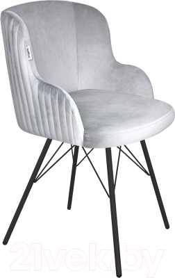 Стул Sheffilton SHT-ST39-1/S37 (серое облако/черный муар) - фото