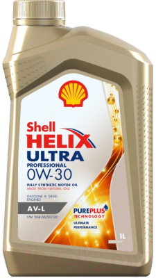Моторное масло Shell Helix Ultra Professional AV-L 0W30 - фото