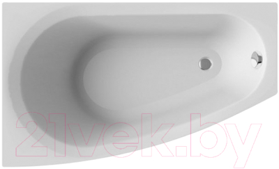 Ванна акриловая Alba Spa Baline Asymmetric 150x90 L - фото