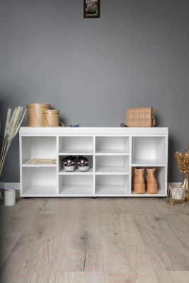 Тумба в прихожую Премиум София-5 (белый текстурный)