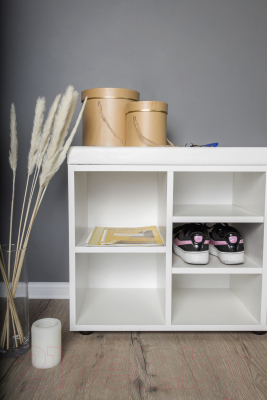 Тумба в прихожую Премиум София-5 (белый текстурный)