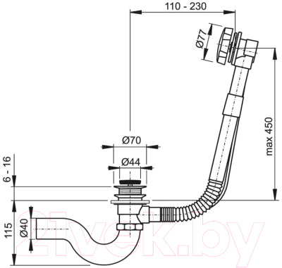 Сифон Tim BAS0260B(A)