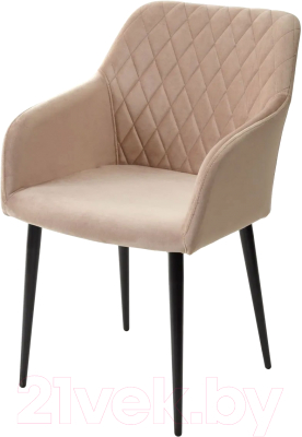 Стул M-City Brandy-X / 461MC03501 (бежевый 5 велюр/черный) - фото