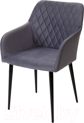 Стул M-City Brandy-X / 461MC03500 (серый 27 велюр/черный) - фото