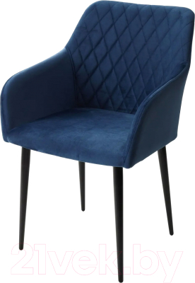 Стул M-City Brandy-X / 461MC03497 (синий 29 велюр/черный) - фото
