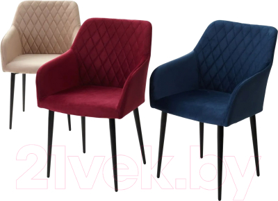 Стул M-City Brandy-X / 461MC03497 (синий 29 велюр/черный)