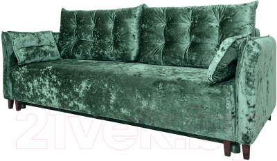 Диван KRONES Цезарь 3 (велюр зеленый перламутр)