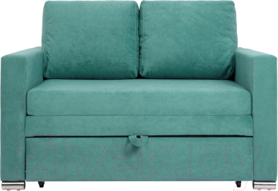 Диван KRONES Афродита выкатная 195x140 (велюр изумрудный) - фото