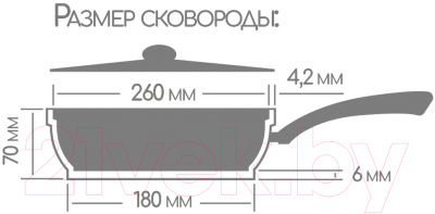 Сковорода Горница Гранит с2653аг