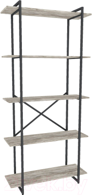 Стеллаж Gutta 5 полок (патина черный) - фото