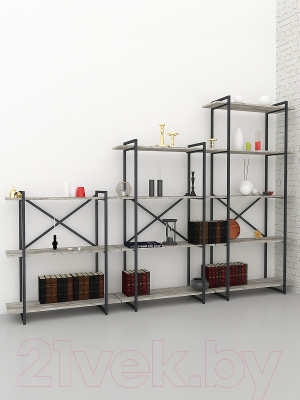 Стеллаж Gutta 5 полок (патина черный)