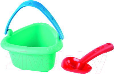Набор игрушек для песочницы Hape Ведерко, совок / E4089_HP - фото