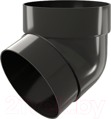 Колено трубы водосточной Grand Line ПВХ GL 67 градусов RAL 9005 - фото