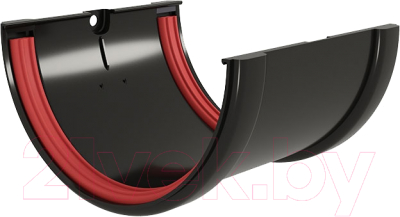 Соединитель желобов Grand Line Стандарт ПВХ RAL 9005 - фото