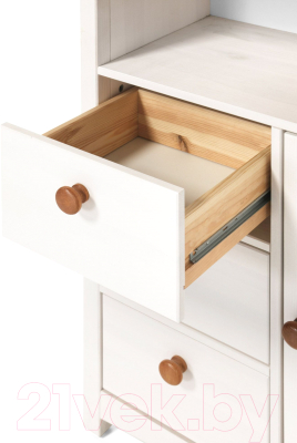 Шкаф для ванной Dipriz Paula Д.70022.1 (белый воск/черри)