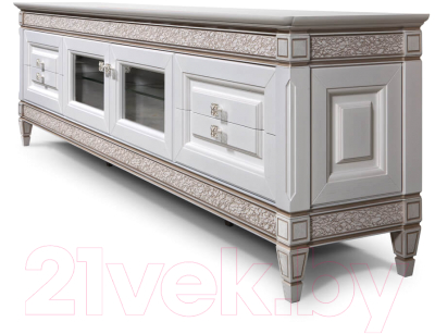 Тумба Гомельдрев Бристоль ГМ 6434 (дуб/белый дуб/патина)