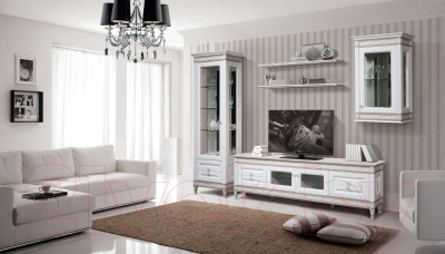 Тумба Гомельдрев Бристоль ГМ 6434 (дуб/белый дуб/патина)