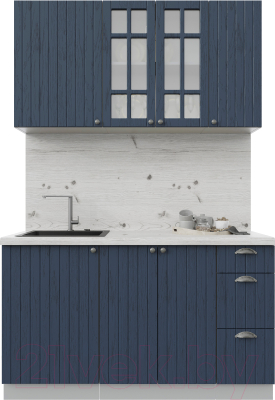 Готовая кухня Интерлиния Берес 1.4А - фото