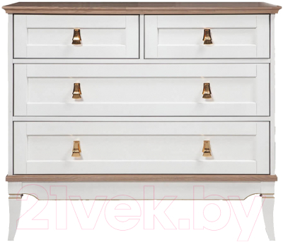 Комод Гомельдрев Тельма ГМ 6563 Дуб (белый/натуральный дуб) - фото
