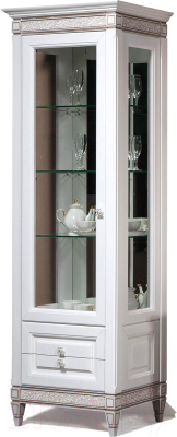 Шкаф с витриной Гомельдрев Бристоль ГМ 6401-01 Дуб - фото