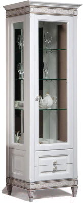 Шкаф с витриной Гомельдрев Бристоль ГМ 6401 Дуб - фото