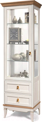 Шкаф с витриной Гомельдрев Тельма ГМ 6506-01 Дуб - фото