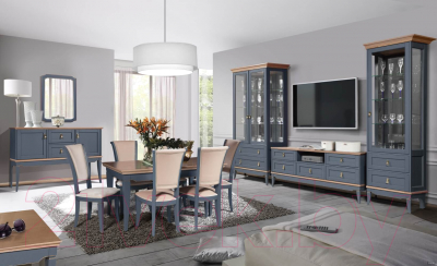 Шкаф с витриной Гомельдрев Тельма ГМ 6507 Дуб