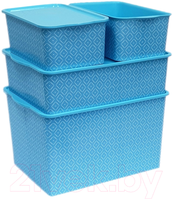Контейнер для хранения Violet С крышкой Bоно / 5511109 (3л, синий)