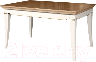 Обеденный стол Гомельдрев Тельма ГМ 6093 (дуб/бел/натуральный дуб) - фото