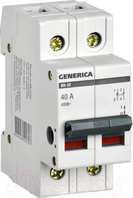 Выключатель нагрузки Generica ВН-32 2Р 40А / MNV15-2-040 - фото